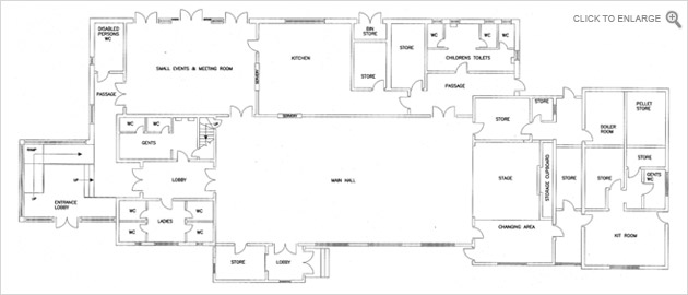 Leighs Village Hall Floor Plan